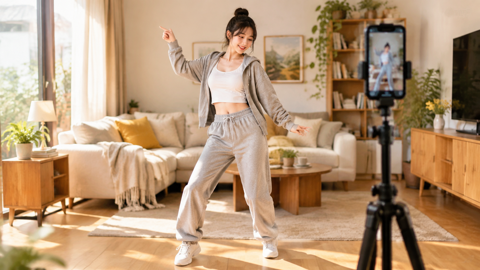 封面示意图:居家跳舞场景(AI生成示意图,非真实产出)